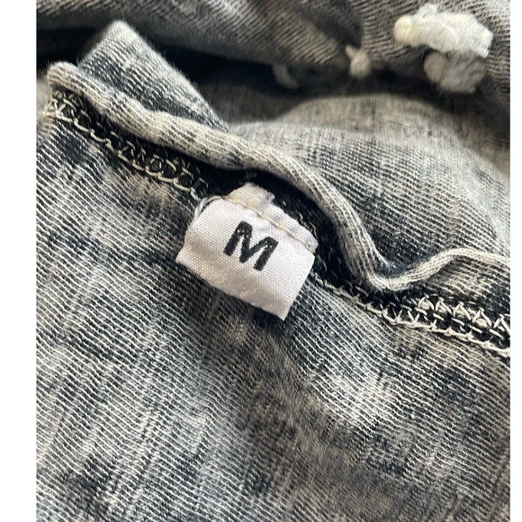 Affliction Life Fast Men's T-Shirt Size M Buttons Embroidered Black Shirt Cross - Picture 9 of 12